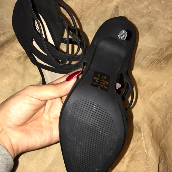 My Delicious Shoes black suede heels Never Used - Picture 8 of 8
